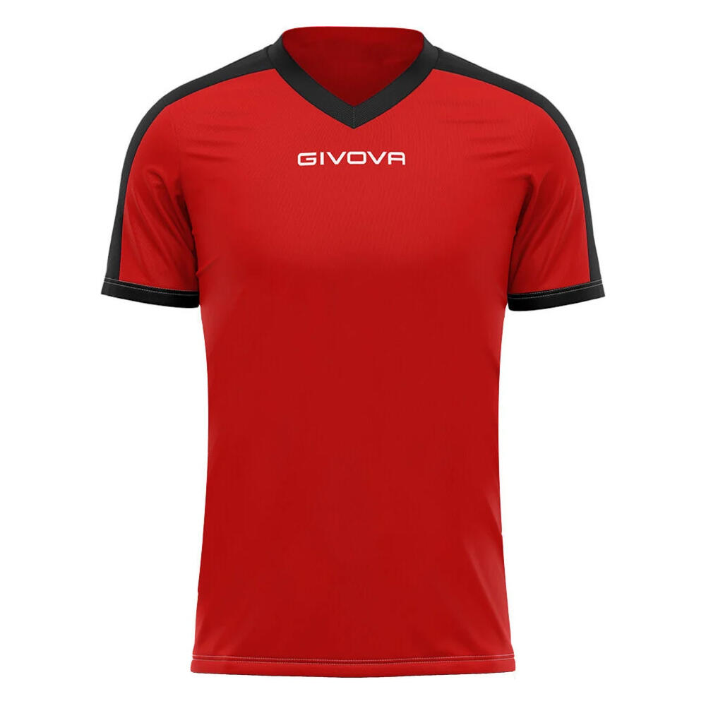 Givova - Tshirt Revolution Homme (noir / Rouge) - T-shirt Manches Courtes - Noir|rouge - 32 3xs - Decathlon