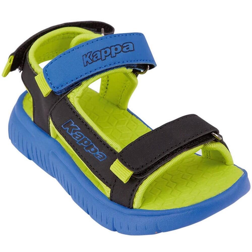 Kappa - Sandales Kaleo Enfant (noir / Bleu / Vert) - Sabots Piscine - Bleu|jaune|noir|vert - 31 - Decathlon
