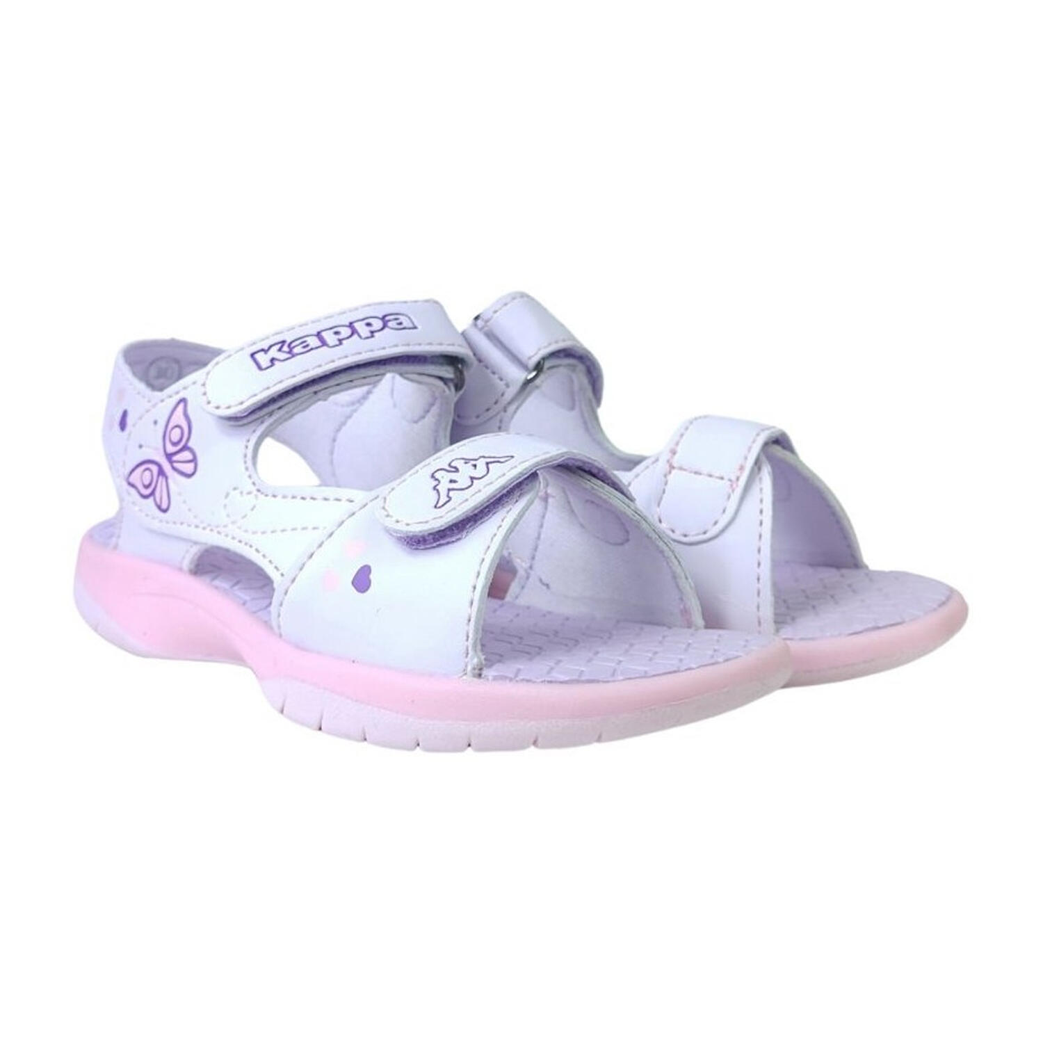 Kappa - Sandales Titali Enfant (violet Clair / Rose) - Sabots Piscine - Rose|violet - 29 - Decathlon