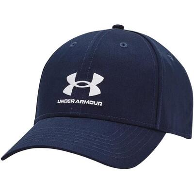 Heren lockup logo verstelbare baseball cap (marineblauw)