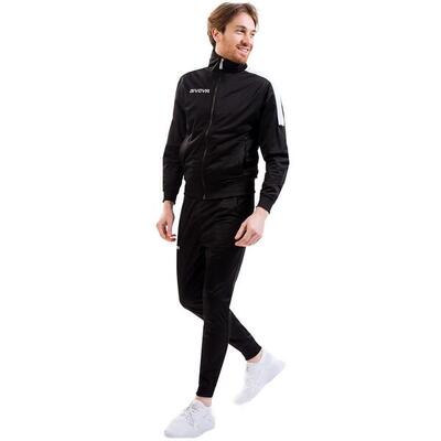 Heren tuta revolution trainingspak (zwart. wit)