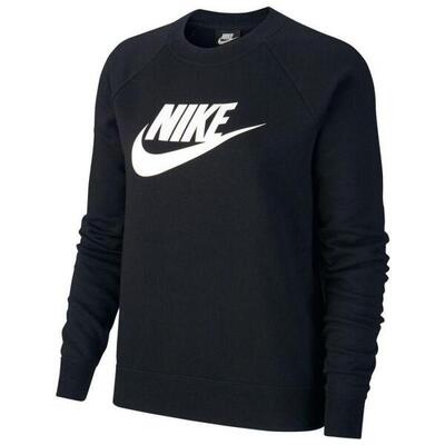 Dames essential sweatshirt (zwart)