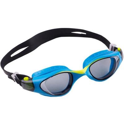 Kinderen/kinderen zwembril (zwart/blauw)