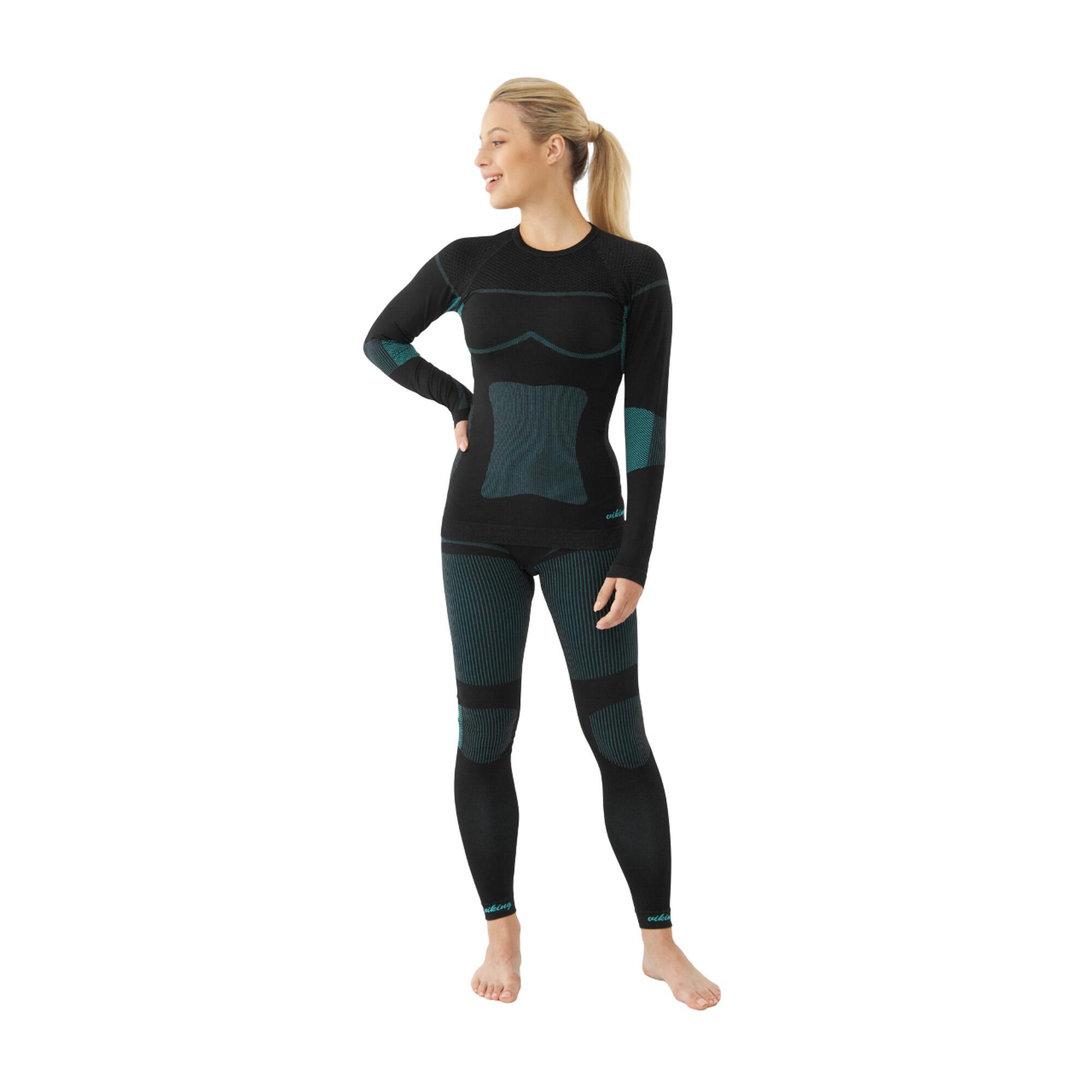 Set Di Strati Di Base Donna Viking Ilsa Nero Verde 3/3