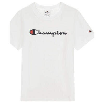 Dames katoenen tshirt met korte mouwen (wit)