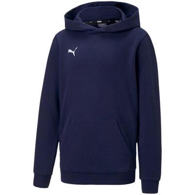 Felpa Con Cappuccio Casual Bambini Puma TeamGoal 23 Grigio Argento
