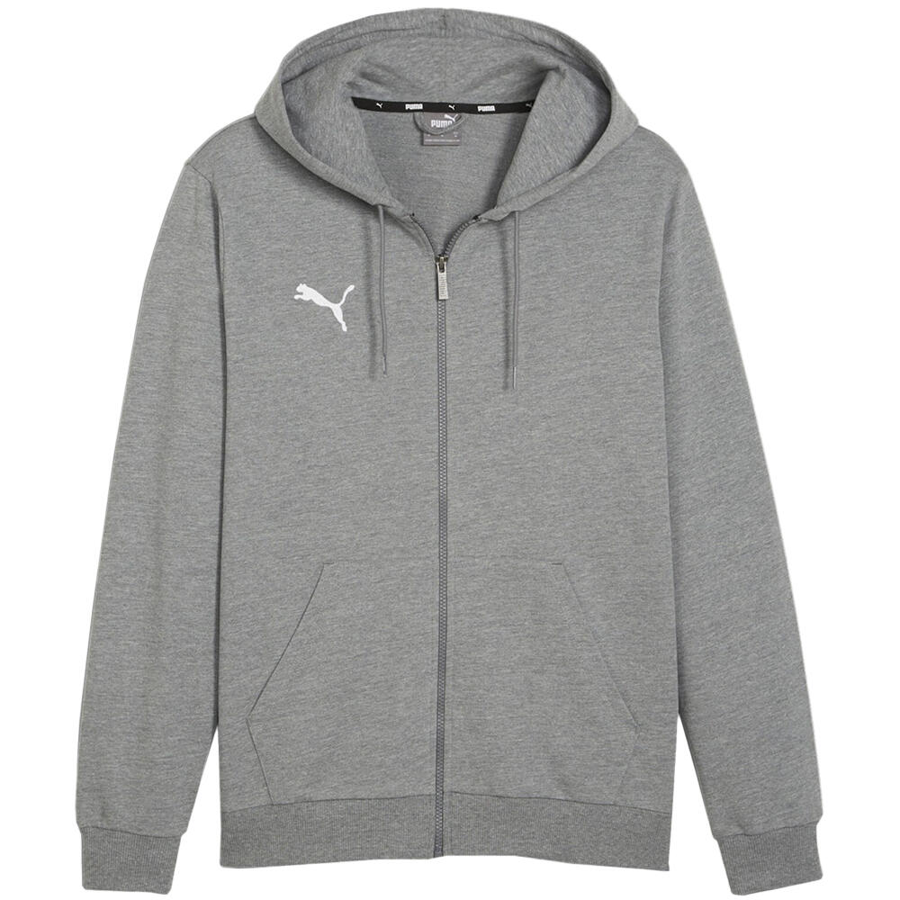 PUMA Sudadera Team Goal para Hombre Gris, Plateado