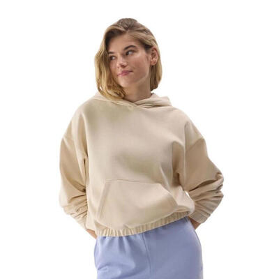 Dames f1057 hoodie (crème)