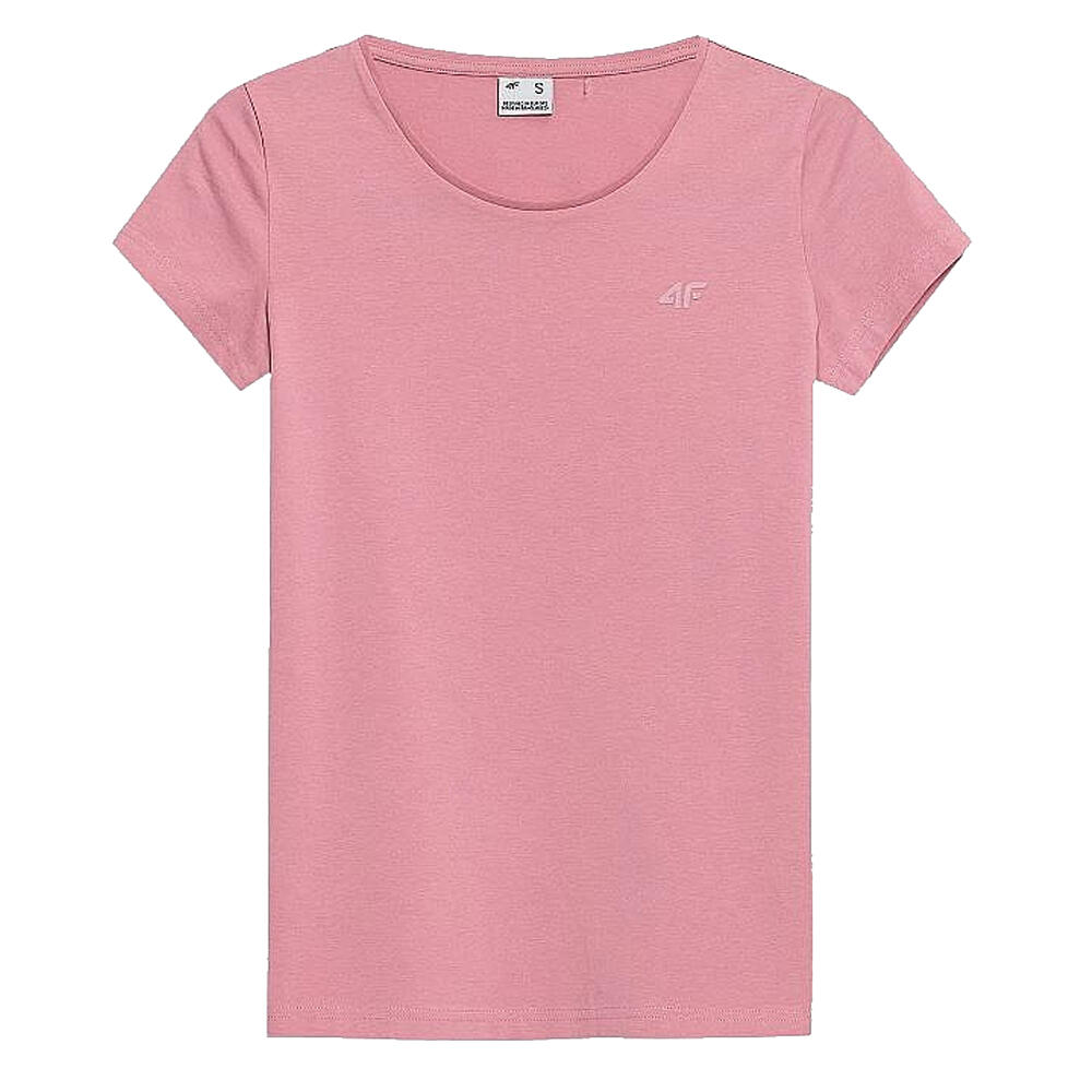 4f - Tshirt H4l22 Tsd350 Femme (rose) - T-shirt Manches Courtes - Rose - 36 Xs - Decathlon