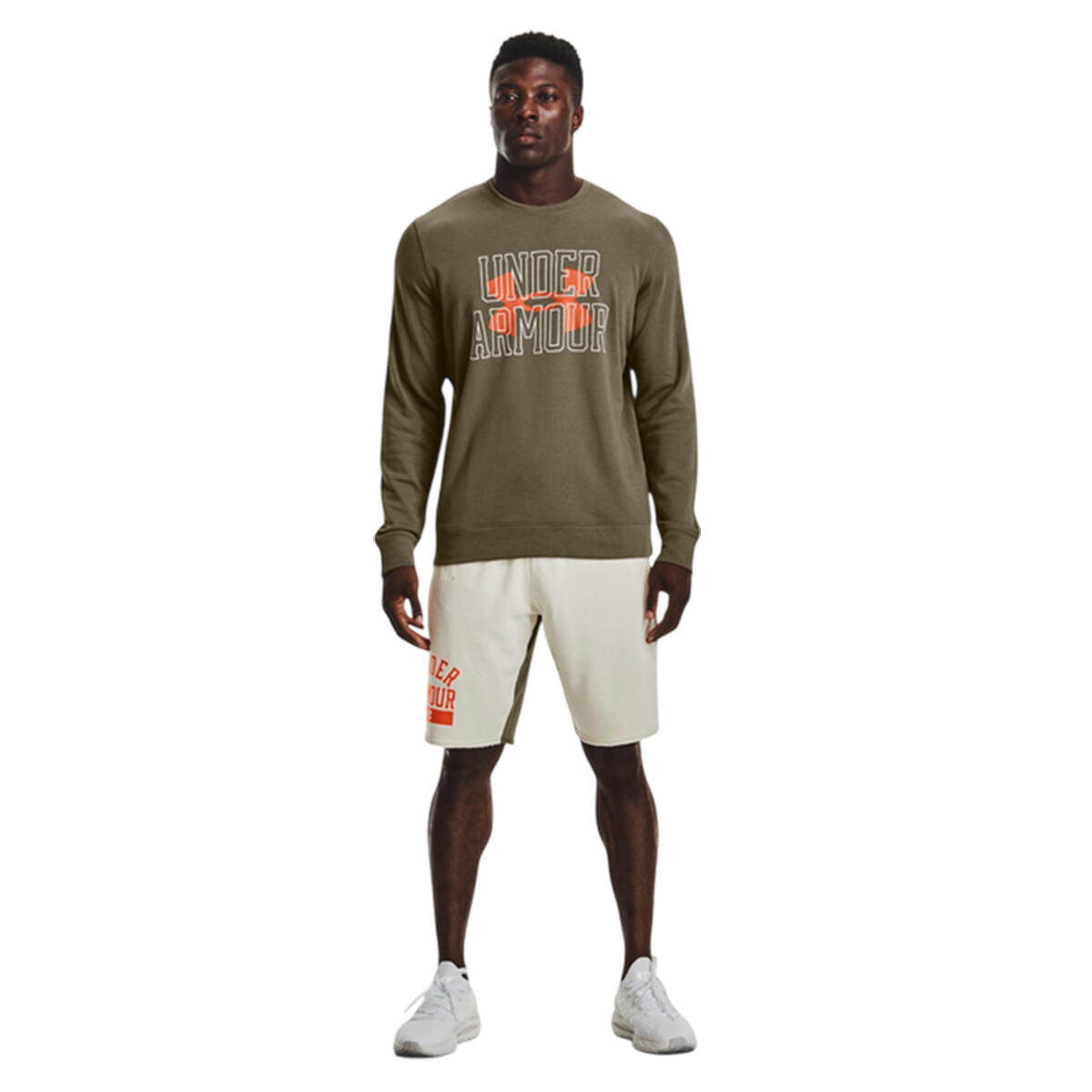 Felpa Uomo Under Armour Rival Terry Verde 4/6
