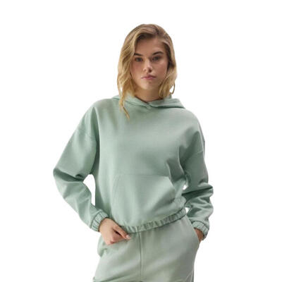 Dames f1057 hoodie (crème)