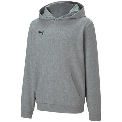 Felpa Con Cappuccio Casual Bambini Puma TeamGoal 23 Grigio Argento