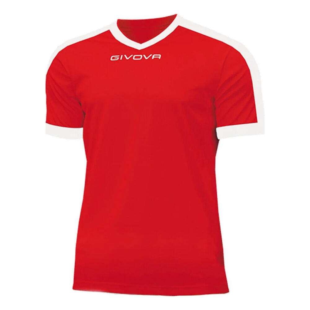 Givova - Tshirt Revolution Homme (blanc / Rouge) - T-shirt Manches Courtes - Blanc|rouge - 42 M/l - Decathlon
