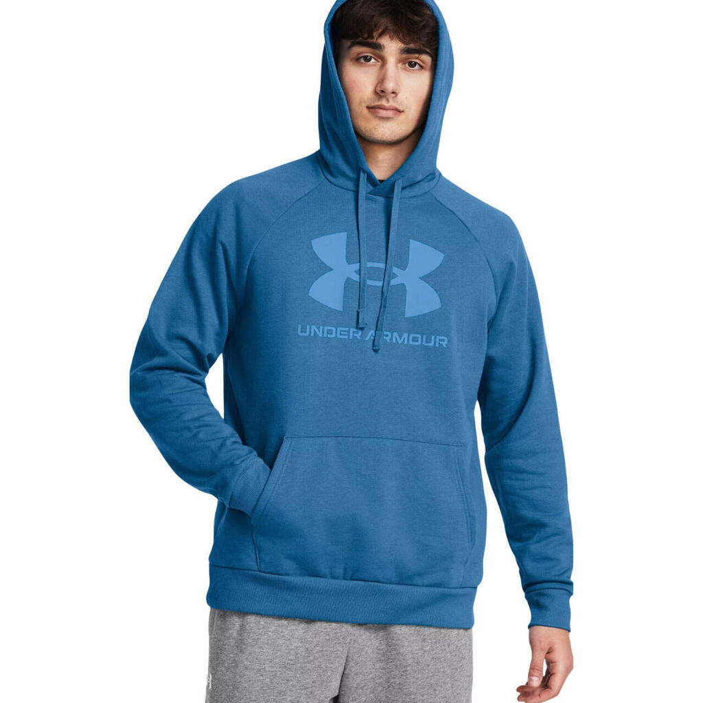 Mens Rival Logo Fleece Hoodie (Blue)