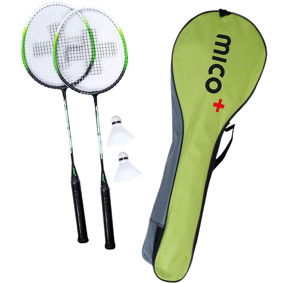 MICO Elite Badminton Racket Set (Groen)