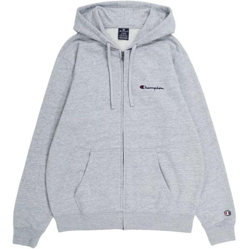 Heren 220260 EM021 Full Zip Hoodie (Grijs/zilver) 1/3