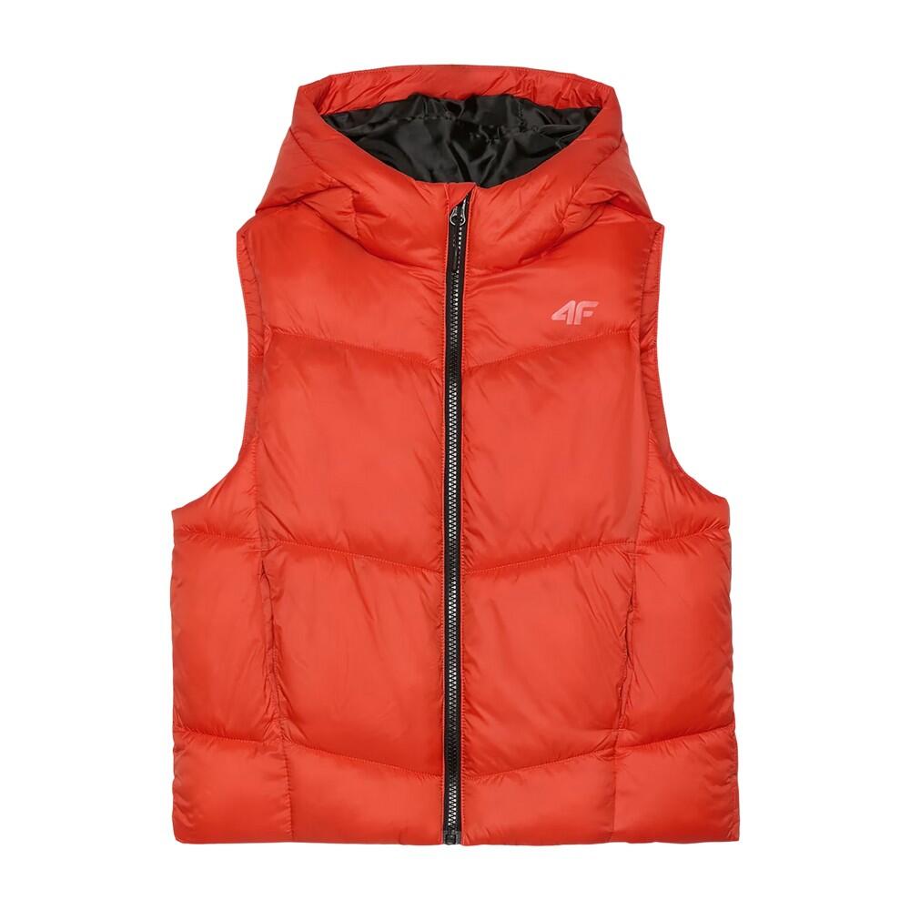 Kinderen/Kids JWAW24TVJAM134 Bodywarmer met capuchon (Rood) 2/3