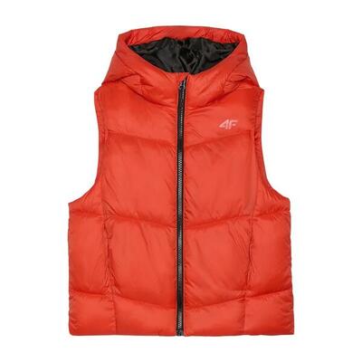 JWAW24TVJAM134 Gilet Imbottito Con Cappuccio Bambini 4F 4FJWAW24TVJAM134 Rosso