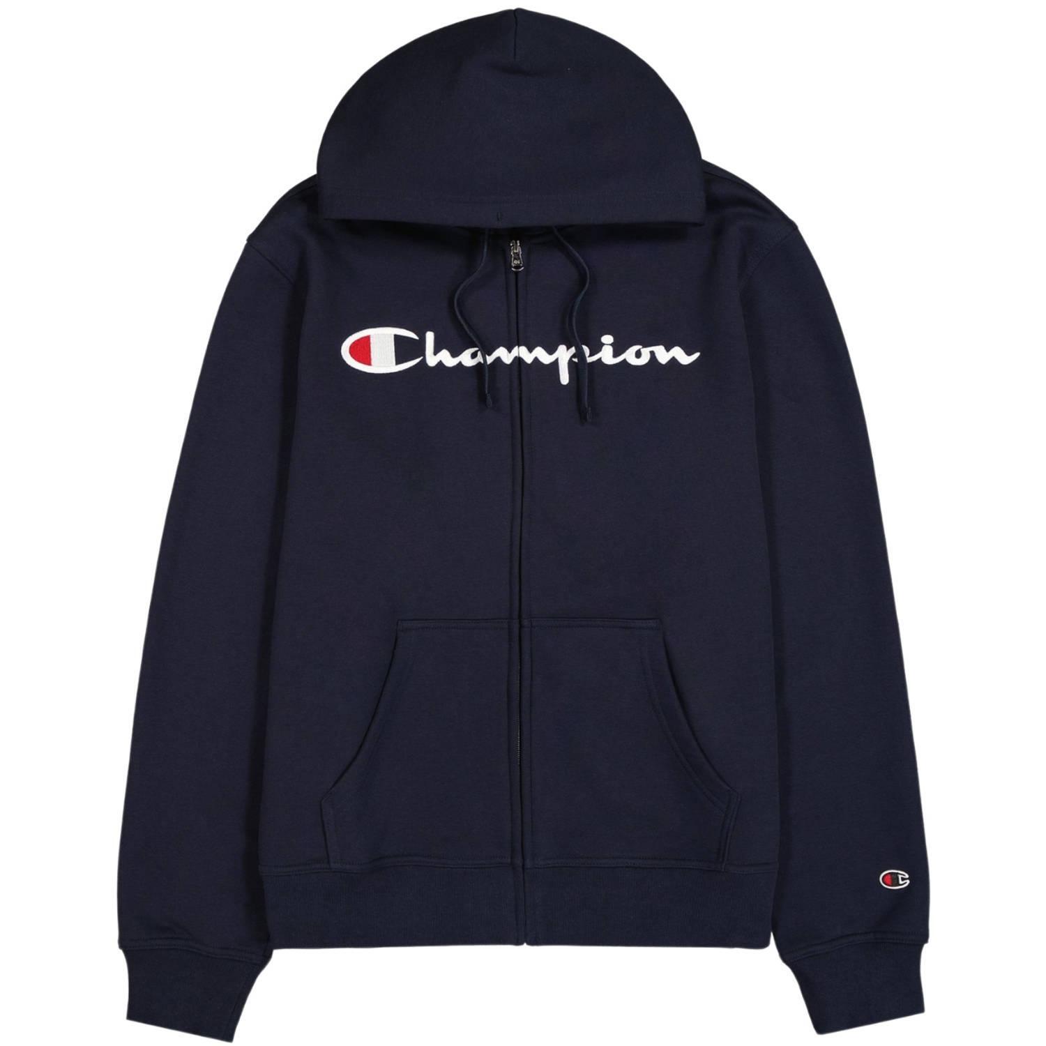 Heren Full Zip Hoodie (Marineblauw) 2/3
