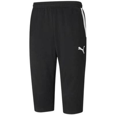Heren teamliga 3/4 korte broek met pasvorm (zwart)