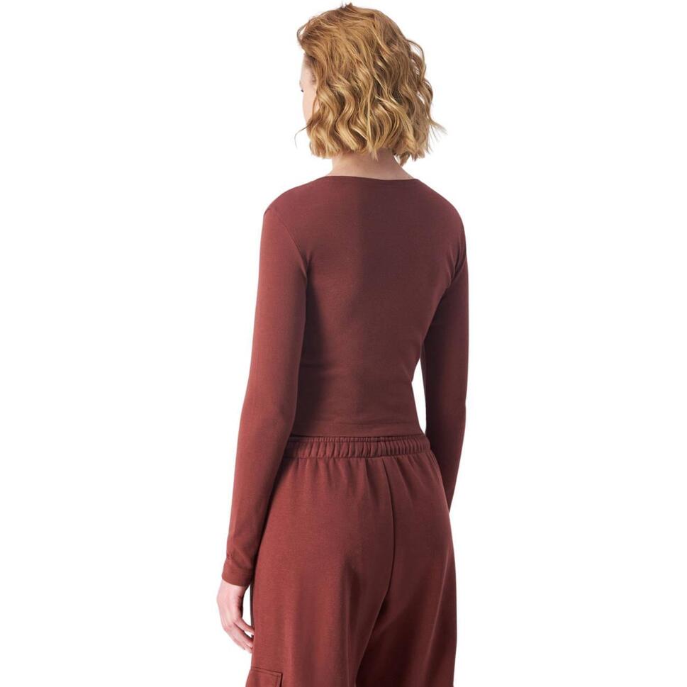 Crop Top Damski Z Okrągłym Dekoltem 117435 MS524