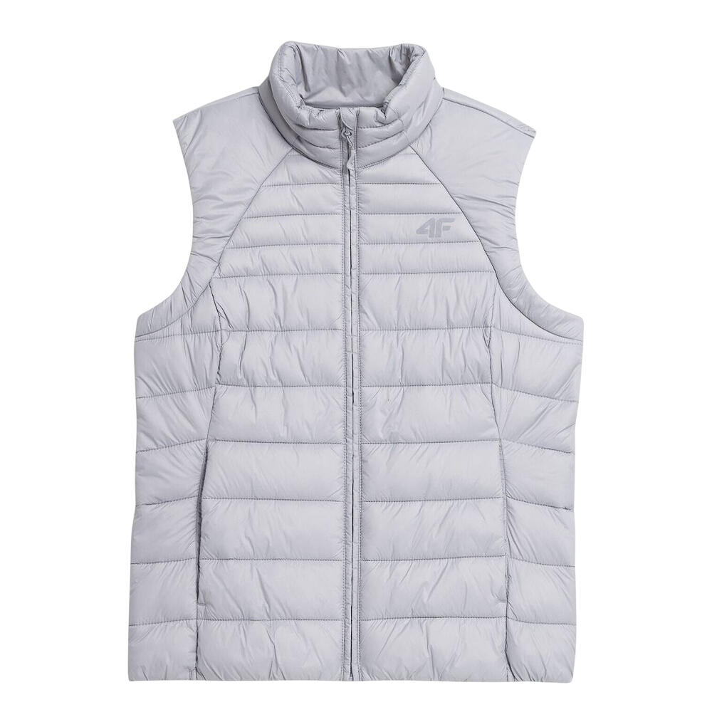 4f - Veste Sans Manches H4z22 Femme (gris) - Gilet Sans Manche - Gris - 42 M/l - Decathlon