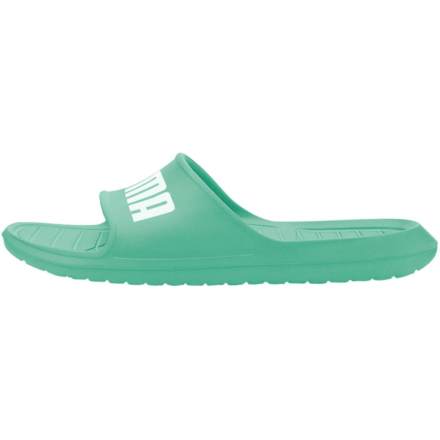Sliders Uomo Puma Divecat V2 Verde 3/5