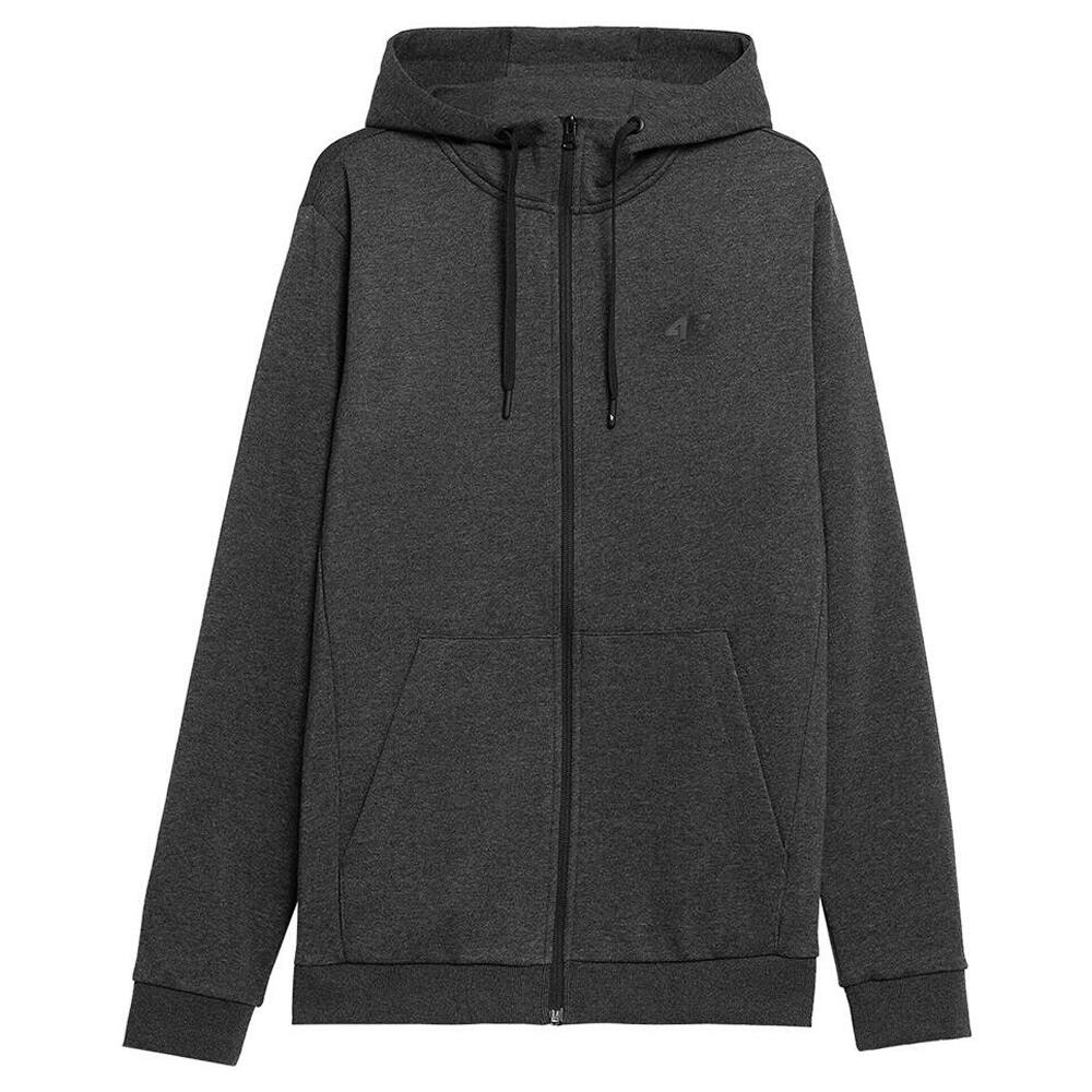 Felpa Con Cappuccio E Zip Intera Uomo 4F H4Z22 Grafite 1/3