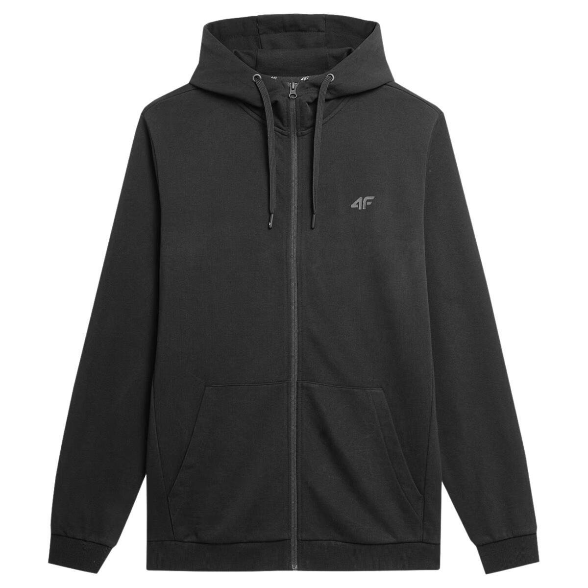 4f - Veste À Capuche M1466 Homme (noir) - Sweat-shirt - Marron|noir|vert - 40 M - Decathlon