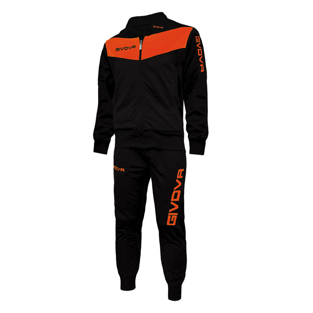 Givova - Ensemble De Survêtement Tuta Visa Homme (noir / Orange) - Survêtement - Jaune|noir|orange - 36 Xs - Decathlon