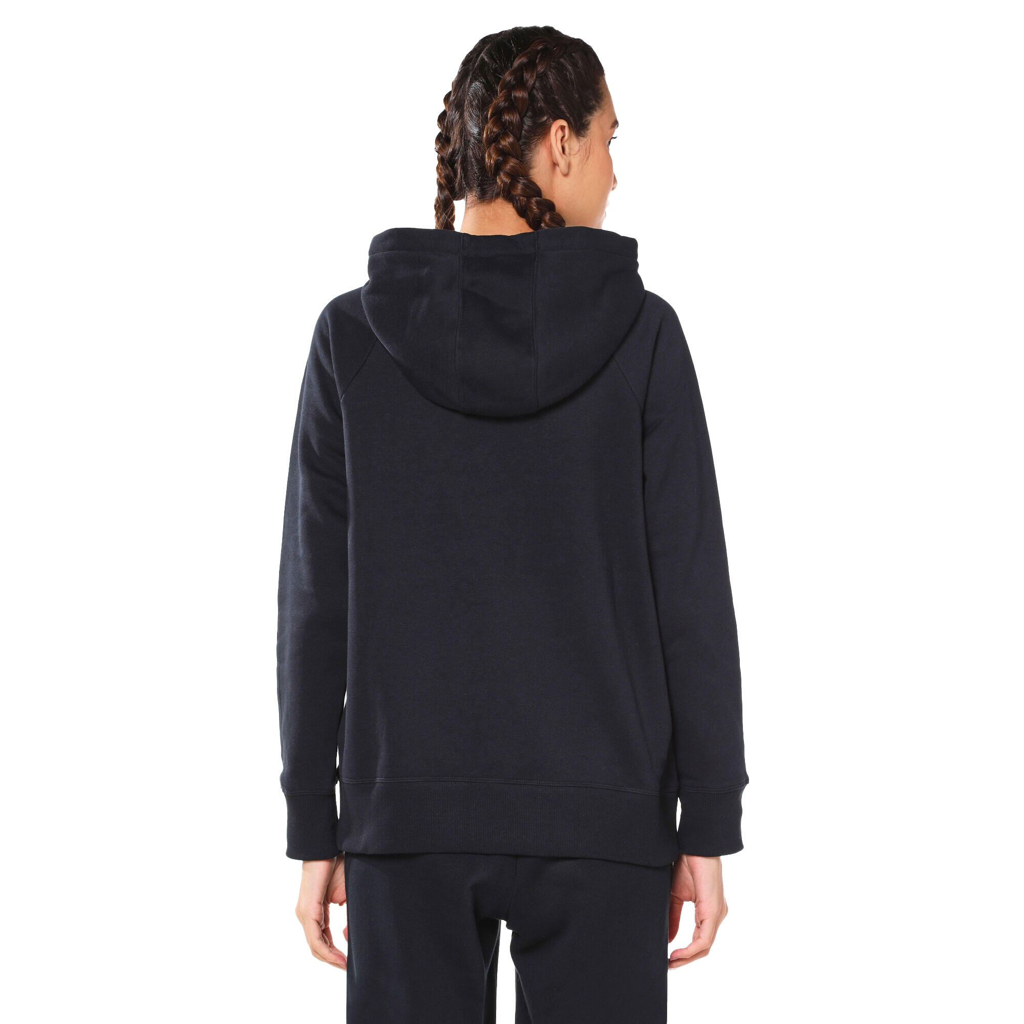 Felpa Con Cappuccio Logo Donna Under Armour Rival Nero 2/6