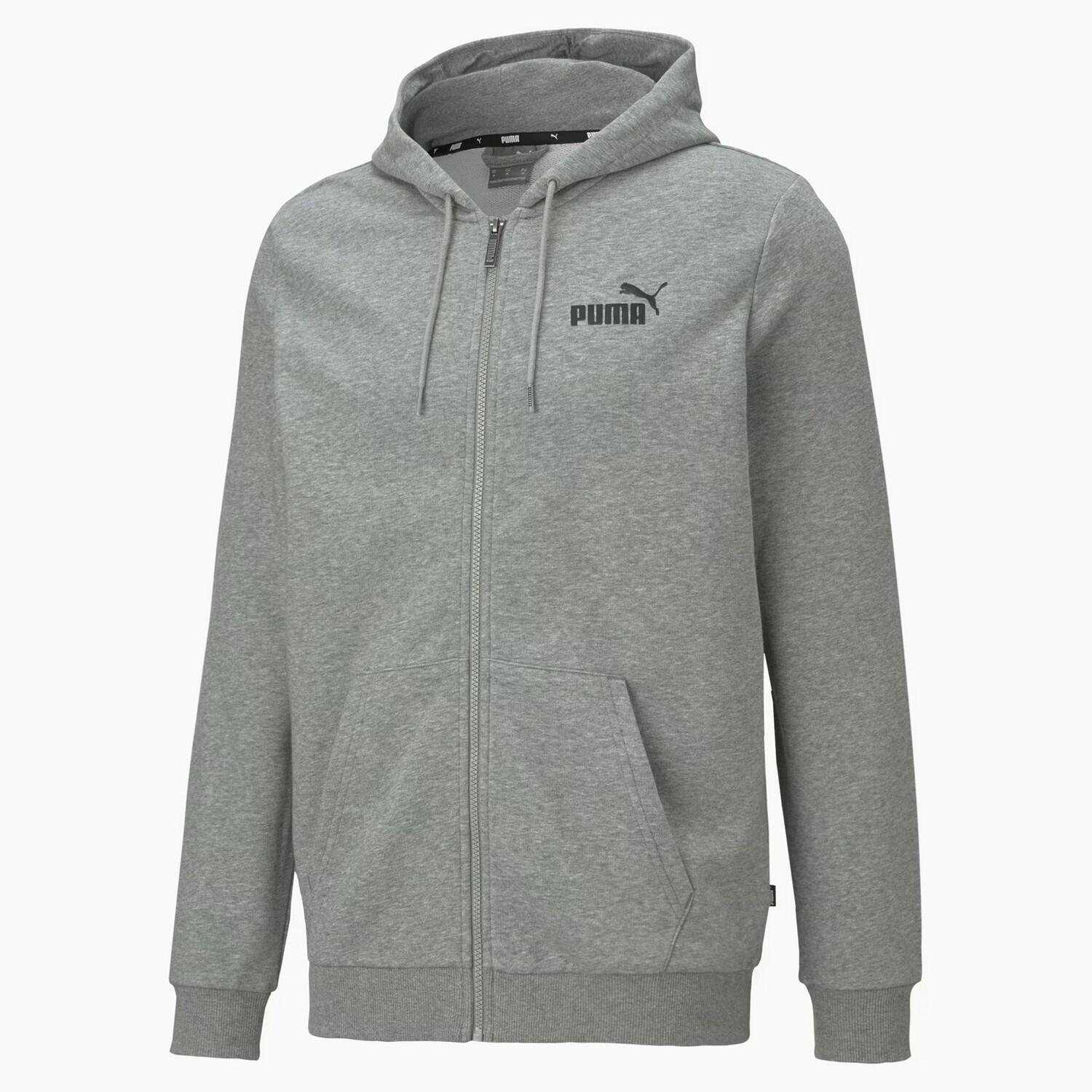 PUMA Sudadera con Cremallera ESS+ para Mujer Gris