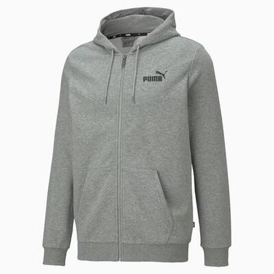 Dames ess+ getapete full zip hoodie (grijs)