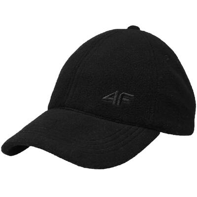 4f m162 herenpet zwart met fleecevoering