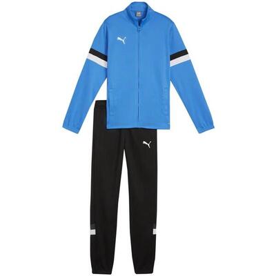 Kinderen/kinderen team rise trainingspak (zwart/blauw)