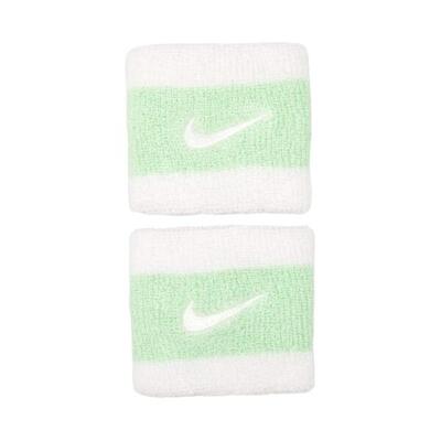 Swoosh polsband (set van 2) (wit/groen)