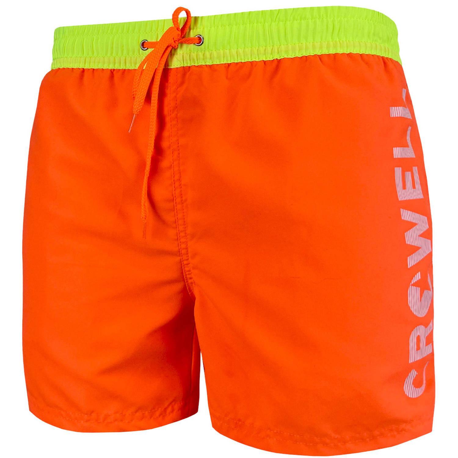 Crowell - Short De Bain Homme (orange Fluo) - Boardshort - Orange - S - Decathlon