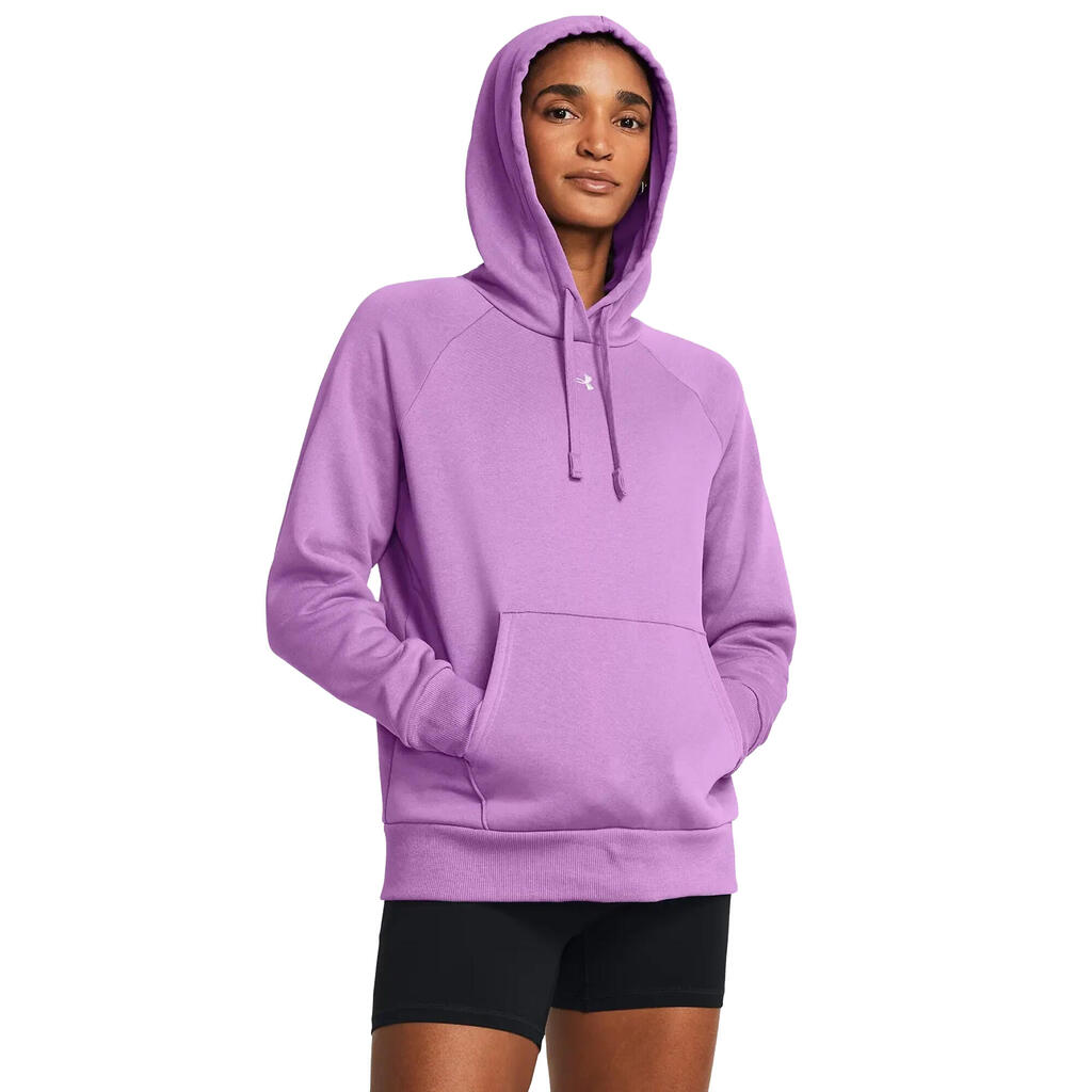 Womens/Ladies Rival Fleece Hoodie (Purple)