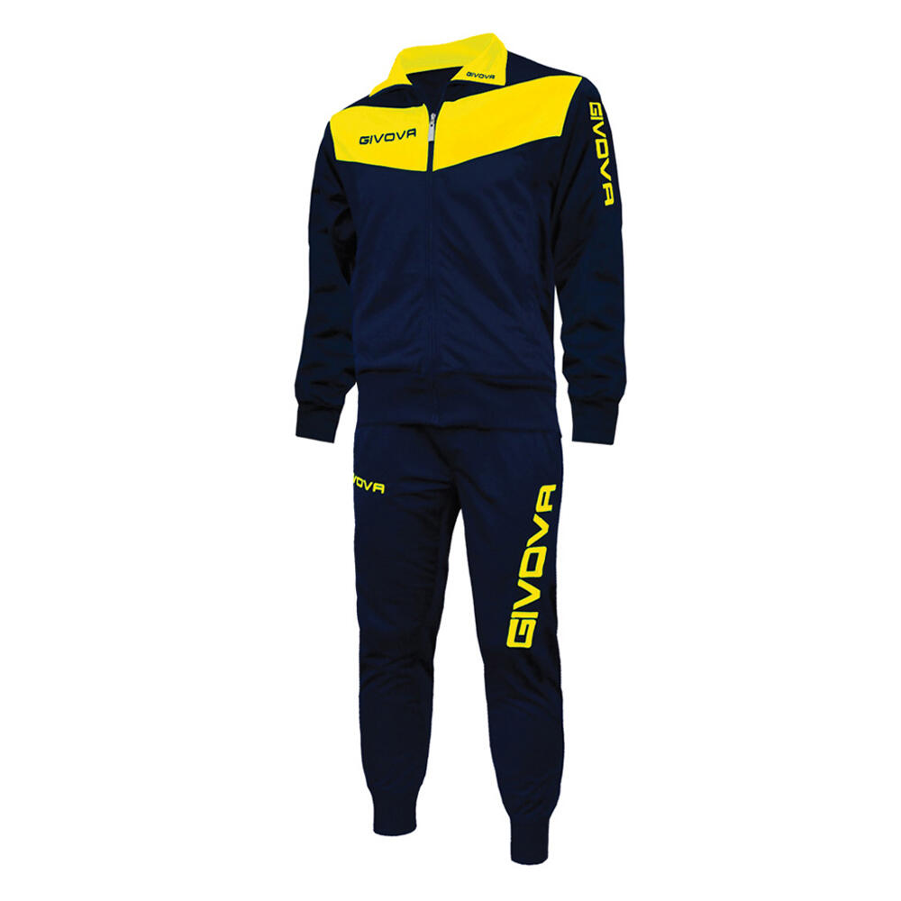 Givova - Ensemble De Survêtement Tuta Visa Homme (bleu Marine / Jaune) - Survêtement - Bleu|jaune - 40 M - Decathlon