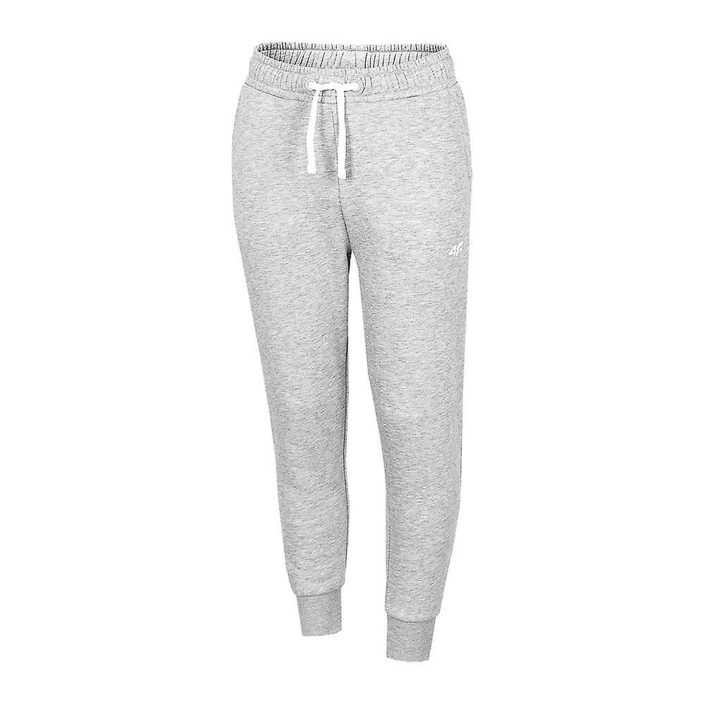 4f - Pantalon De Jogging Hjz22 Jspdd001 Fille (gris / Argenté) - Pantalons - Gris - 10 À 12 Ans - Decathlon