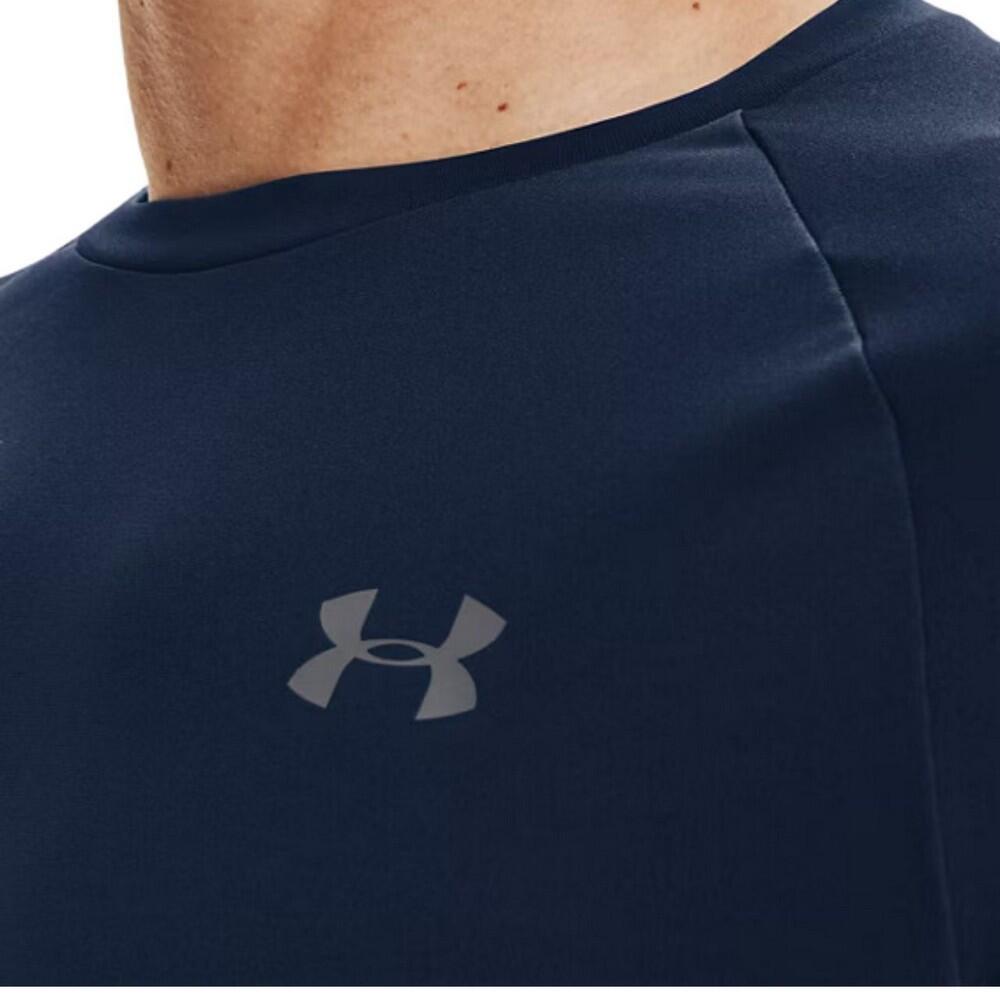 Maglietta Maniche Corte Uomo Under Armour Tech 2.0 Blu Navy 3/5