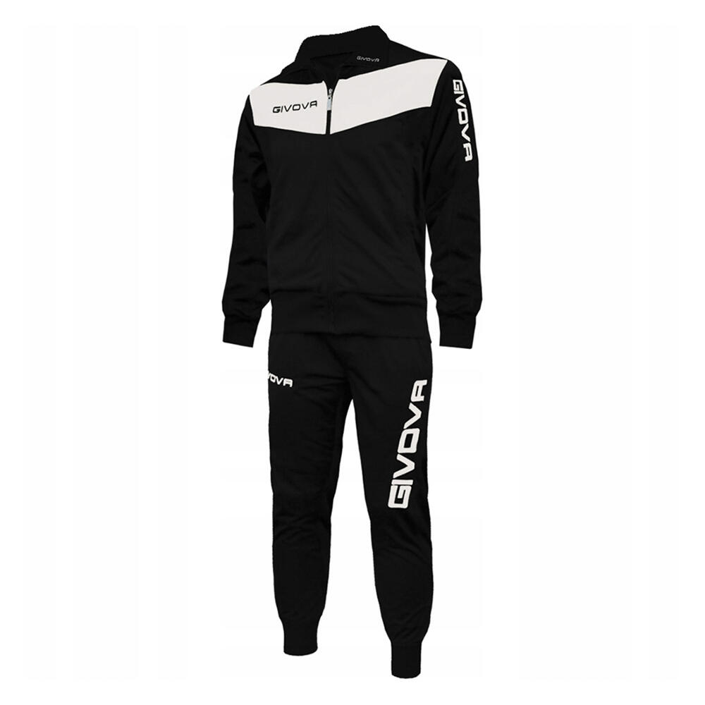 Givova - Ensemble De Survêtement Tuta Visa Homme (noir / Blanc) - Survêtement - Blanc|multicolore|noir - 34 2xs - Decathlon