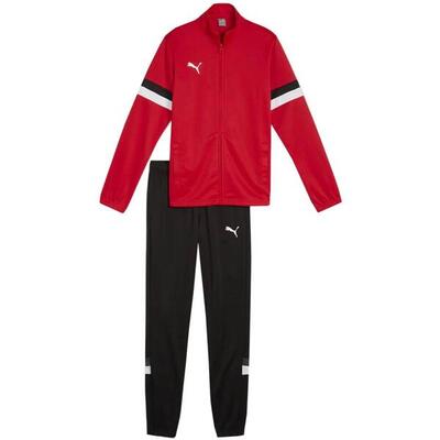 Kinderen/kinderen team rise trainingspak (zwart/rood)