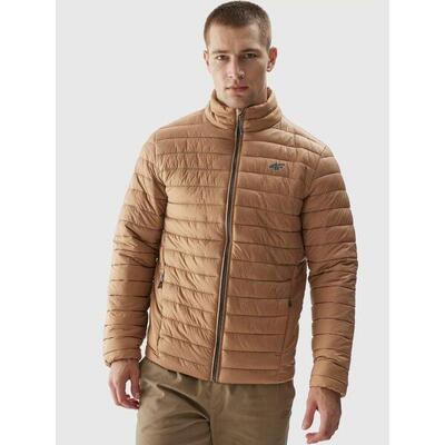 Heren aw23tdjam239 gewatteerd jack met dons (lichtbruin)