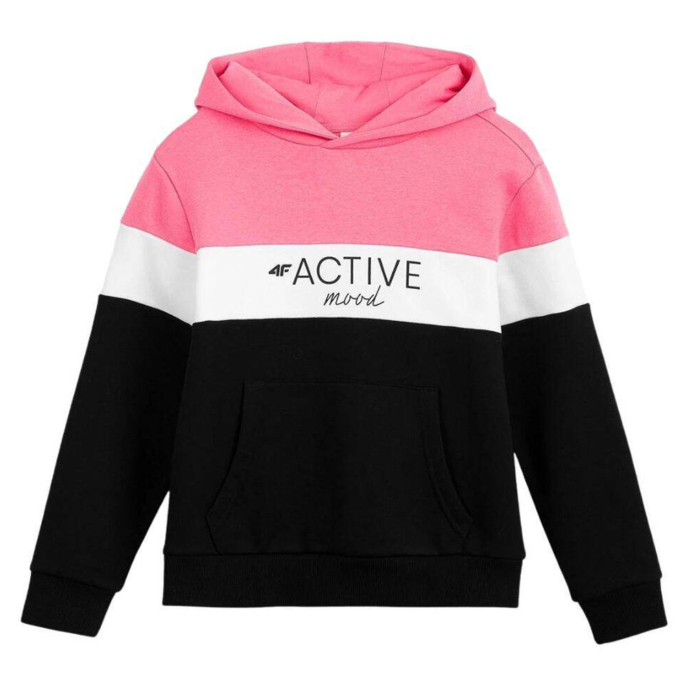 4F Meisjes HJL22 Sweatshirt (Zwart/roze)
