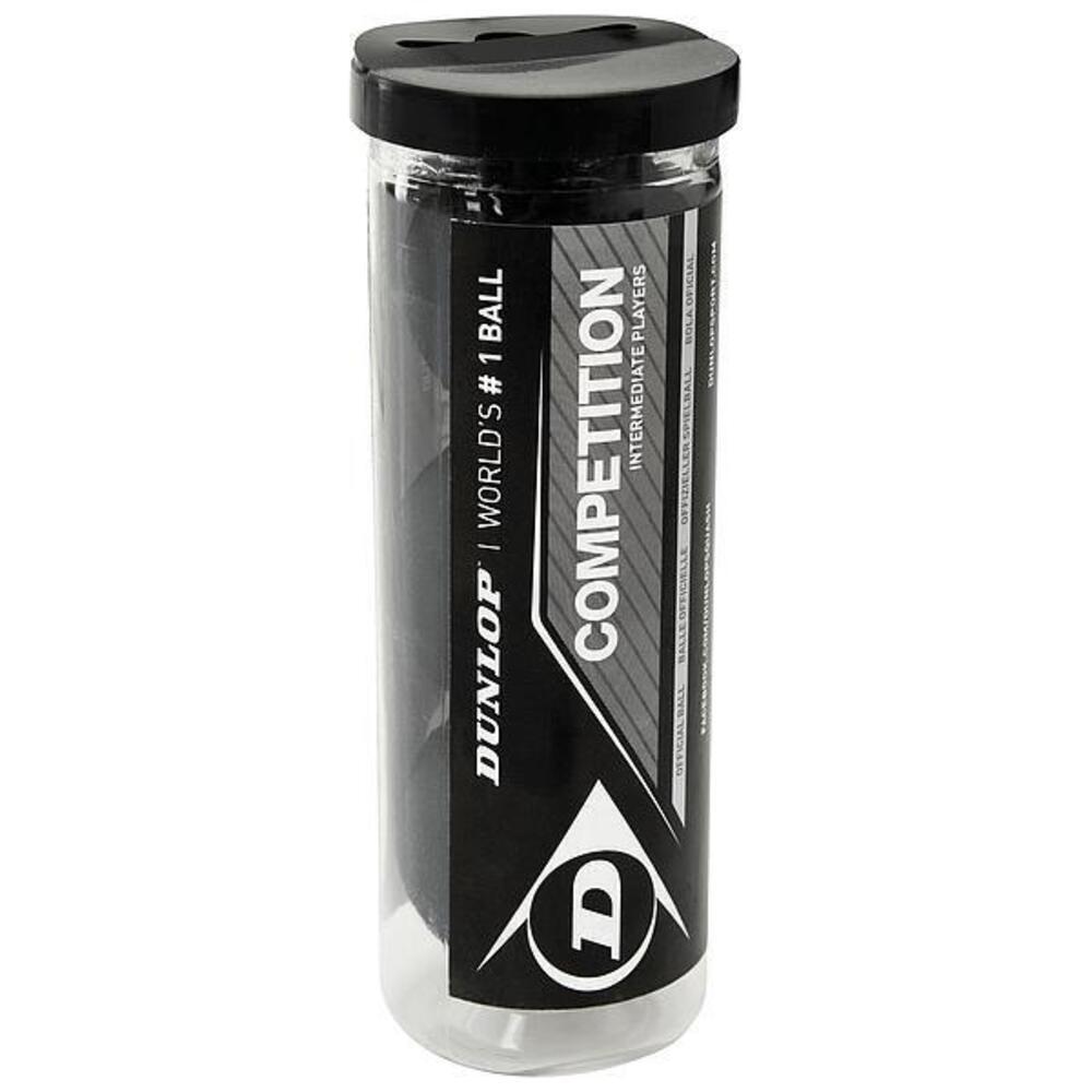 SquashBälle 3erPack Wettbewerb Damen und Herren Schwarz 3/3