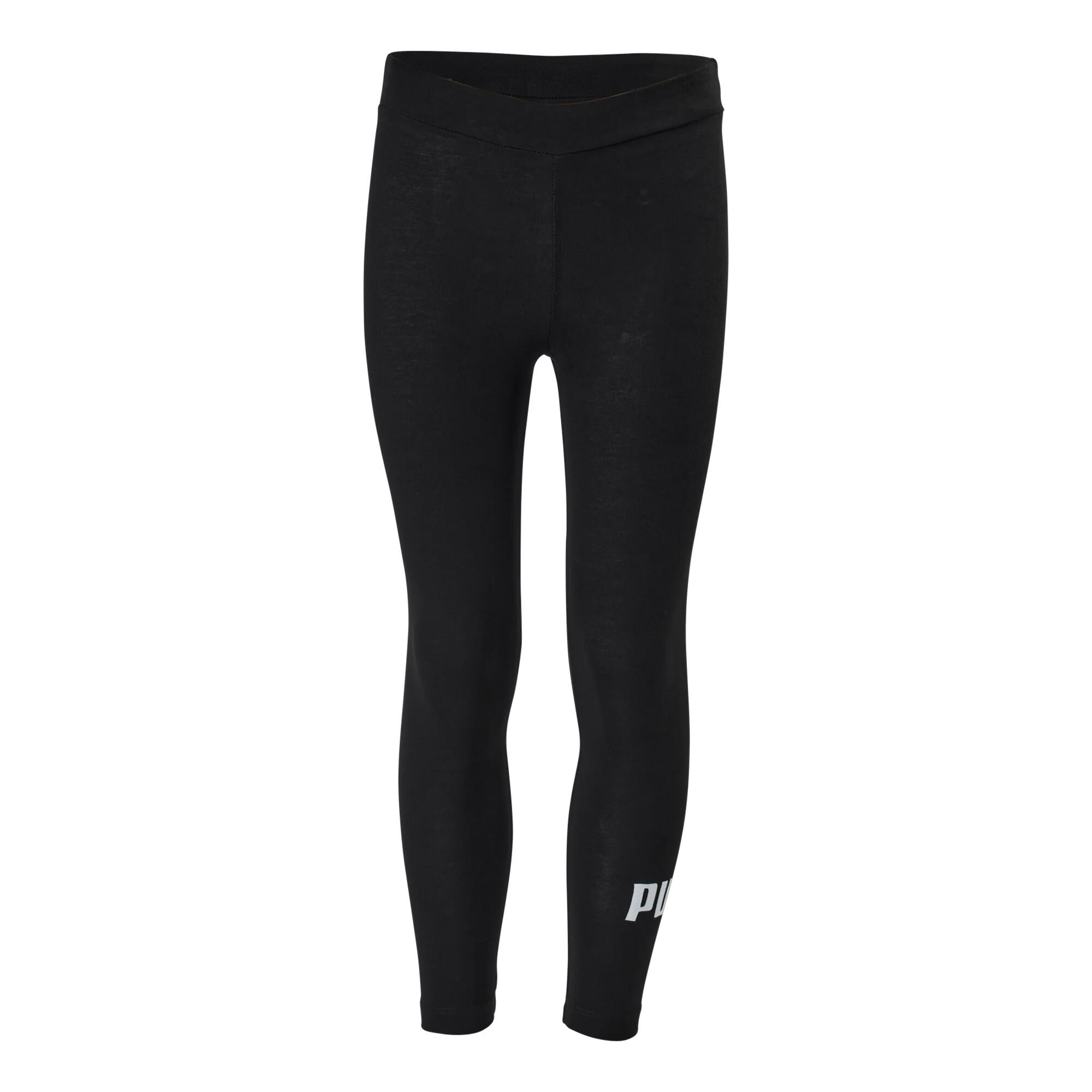 PUMA Meisjes Legging Essentieel Logo (Zwart)