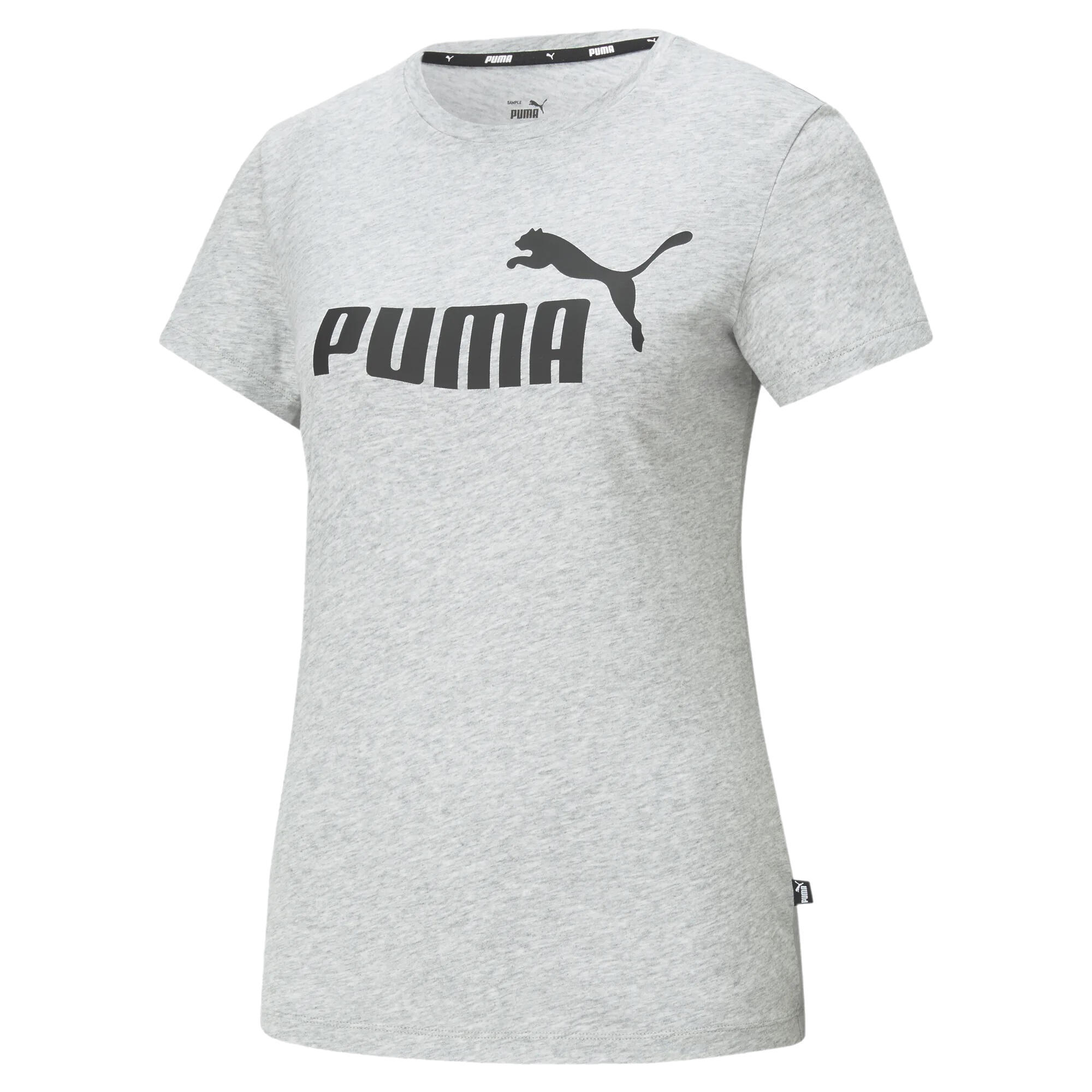 PUMA Maglietta Logo Donna Puma ESS Grigio