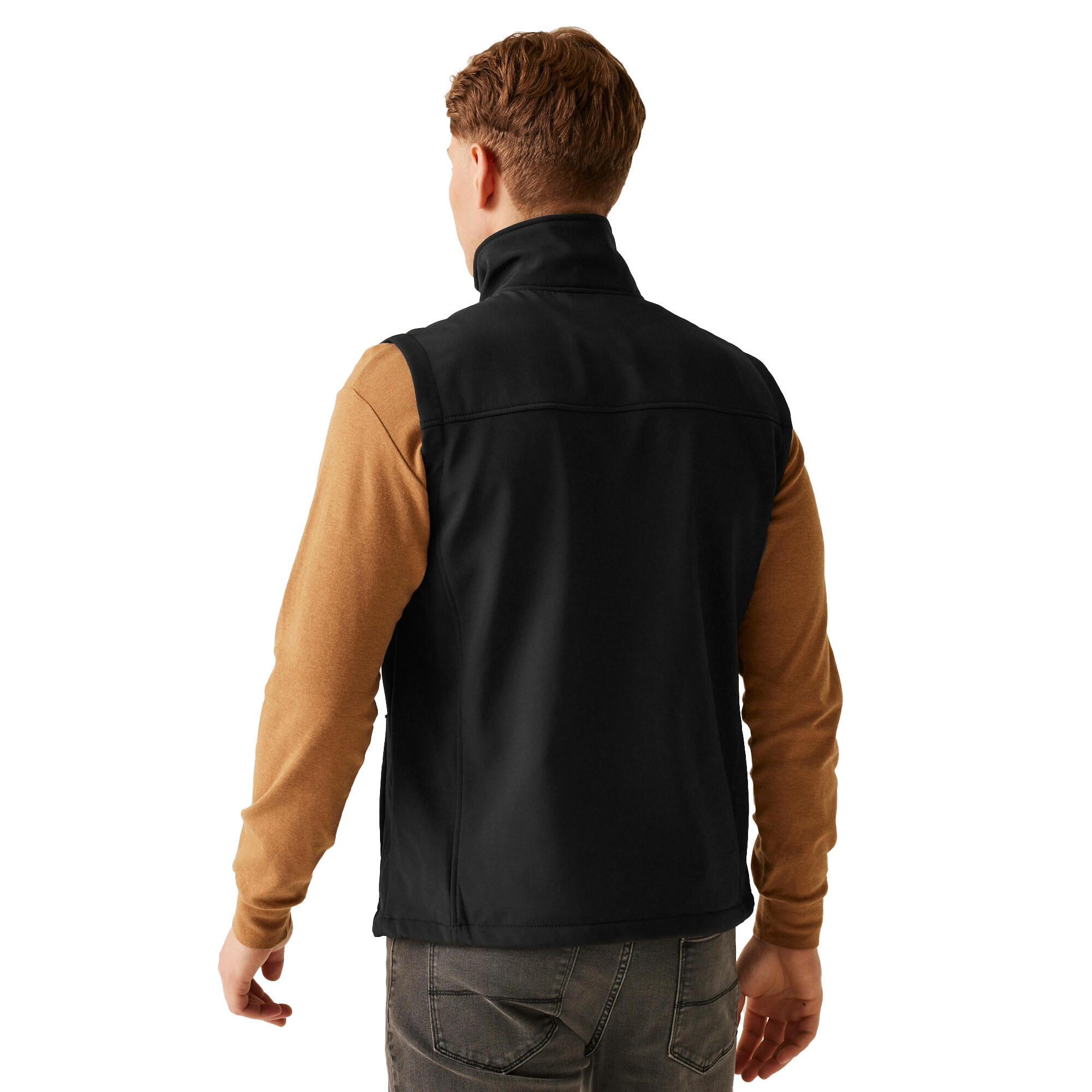 Aquecedor corporal unissexo Flux Softshell para adultos (Todos Pretos) 2/4