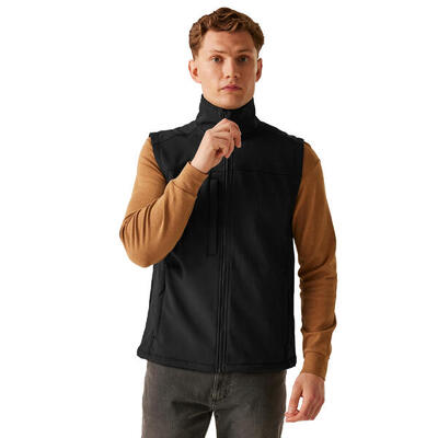 Flux softshell bodywarmer voor volwassenen (allemaal zwart)